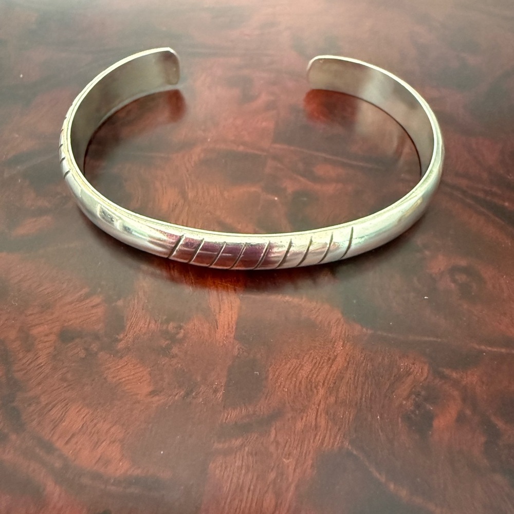 Silver Native American Cuff Bracelet